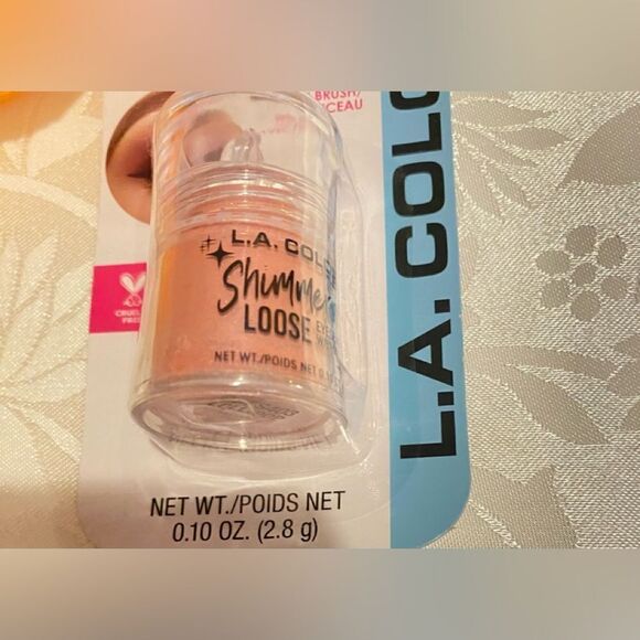 🎉L.A.COLORS Loose Eyeshadow Shimmering Pink CBES403 Lollipop 0.10OZ.💥 - Picture 4 of 8